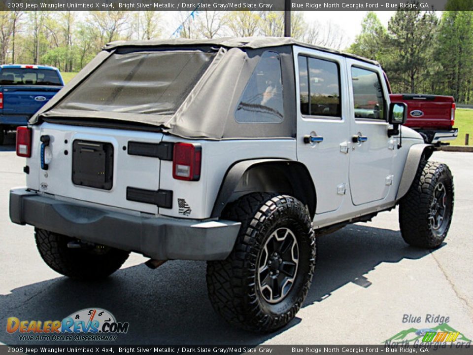 2008 Jeep Wrangler Unlimited X 4x4 Bright Silver Metallic / Dark Slate Gray/Med Slate Gray Photo #5