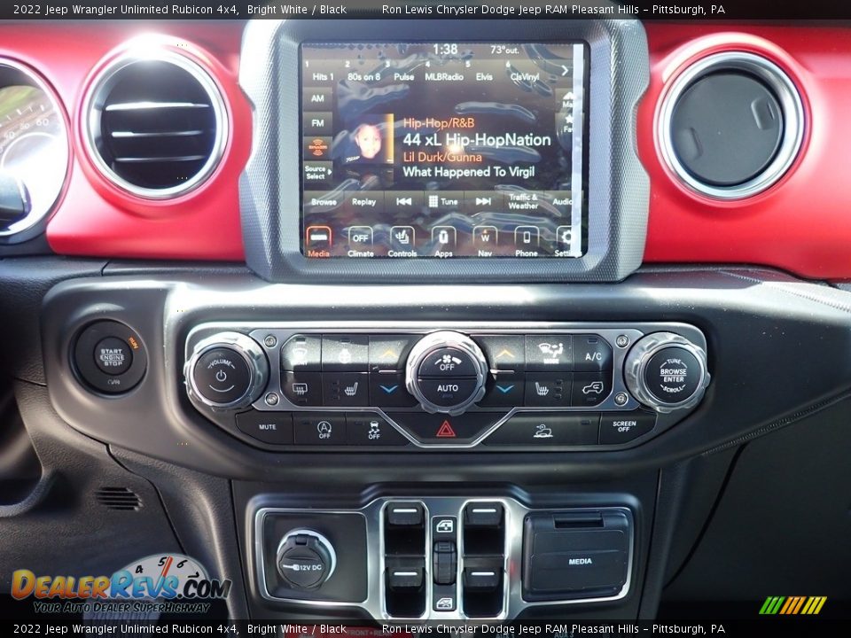 2022 Jeep Wrangler Unlimited Rubicon 4x4 Bright White / Black Photo #20