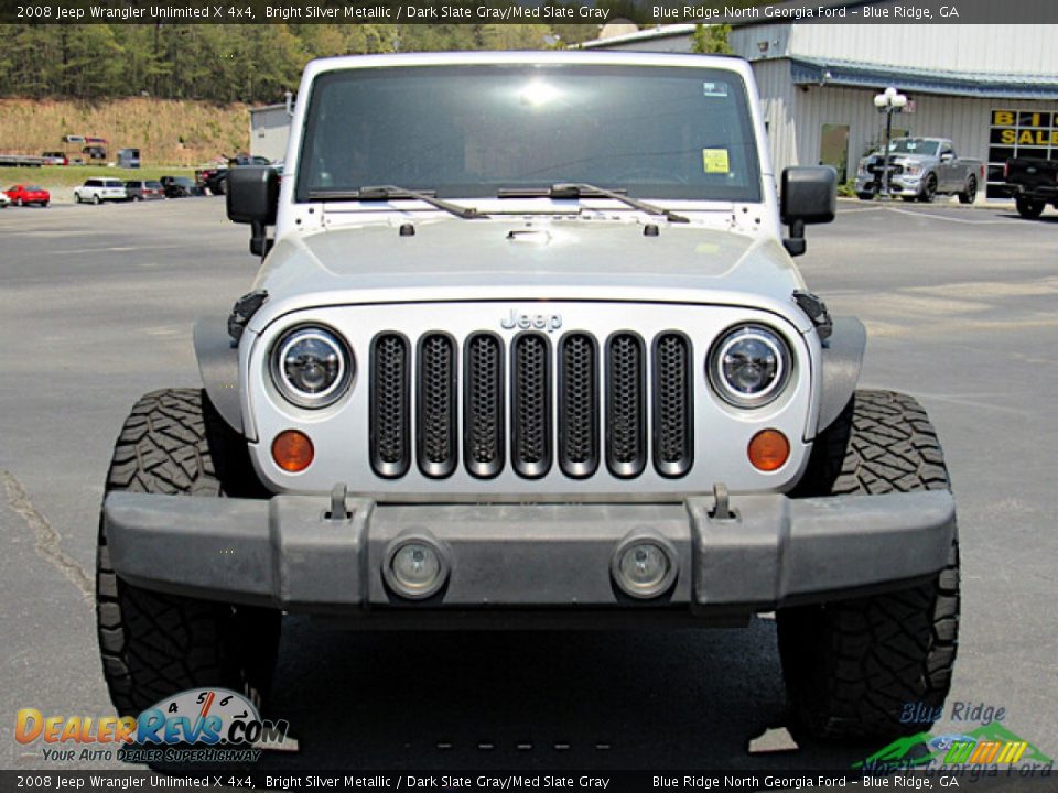 2008 Jeep Wrangler Unlimited X 4x4 Bright Silver Metallic / Dark Slate Gray/Med Slate Gray Photo #8