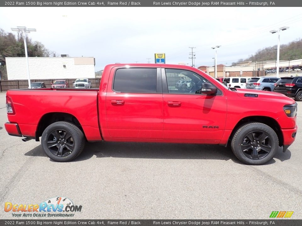 Flame Red 2022 Ram 1500 Big Horn Night Edition Crew Cab 4x4 Photo #6