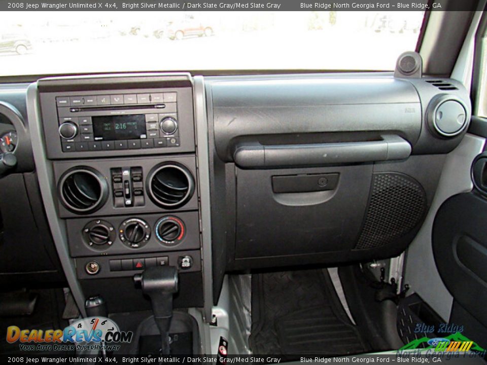 2008 Jeep Wrangler Unlimited X 4x4 Bright Silver Metallic / Dark Slate Gray/Med Slate Gray Photo #15