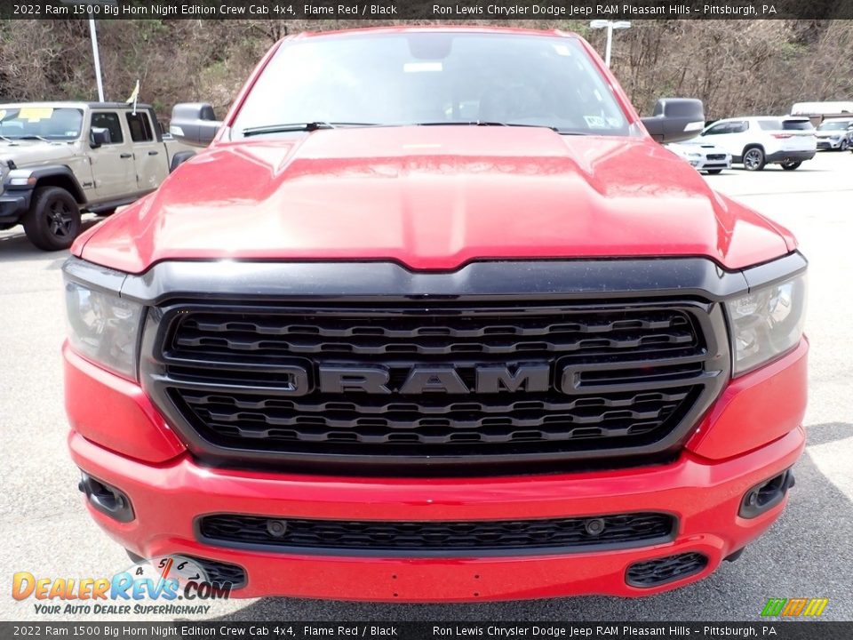Flame Red 2022 Ram 1500 Big Horn Night Edition Crew Cab 4x4 Photo #8