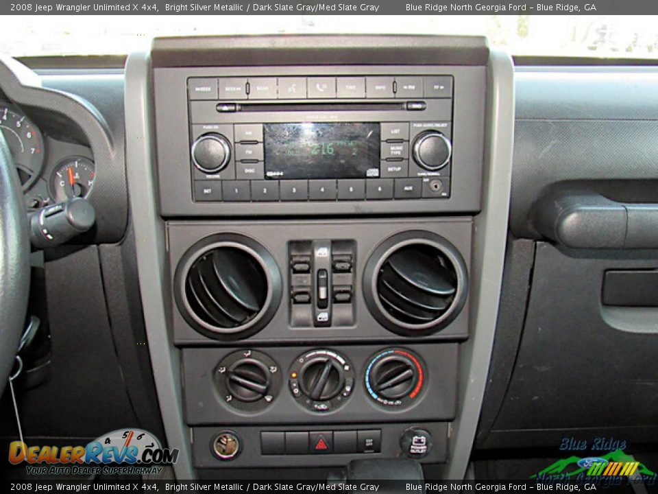 2008 Jeep Wrangler Unlimited X 4x4 Bright Silver Metallic / Dark Slate Gray/Med Slate Gray Photo #16