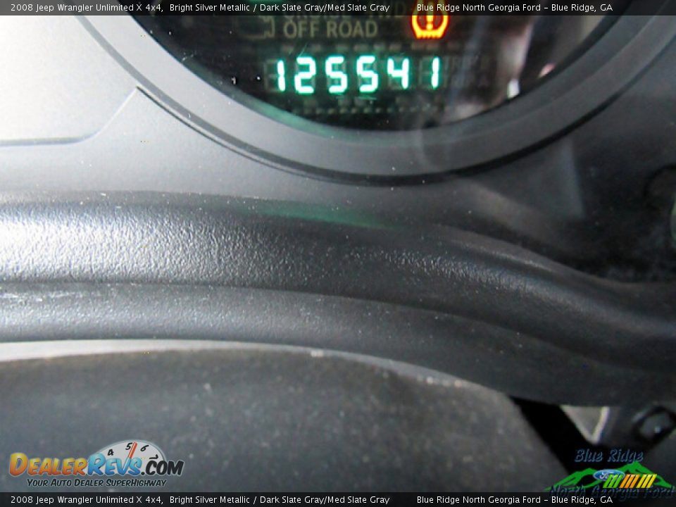 2008 Jeep Wrangler Unlimited X 4x4 Bright Silver Metallic / Dark Slate Gray/Med Slate Gray Photo #17