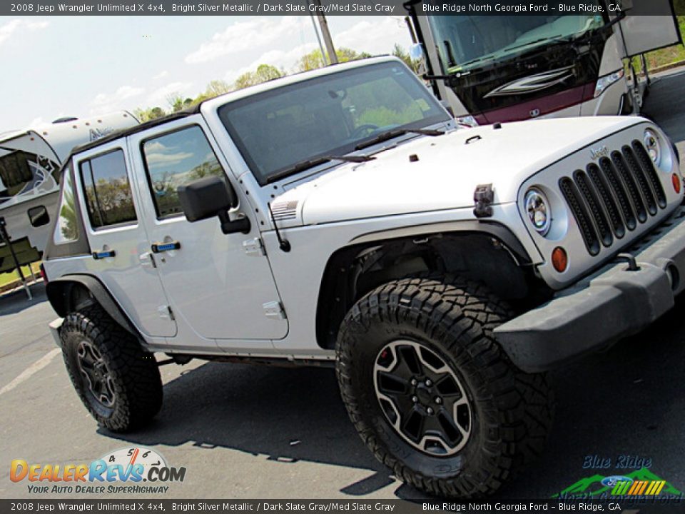 2008 Jeep Wrangler Unlimited X 4x4 Bright Silver Metallic / Dark Slate Gray/Med Slate Gray Photo #20