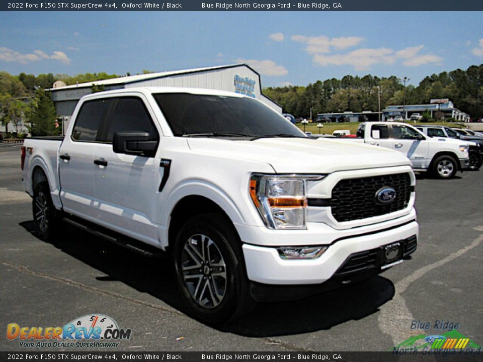 2022 Ford F150 STX SuperCrew 4x4 Oxford White / Black Photo #7