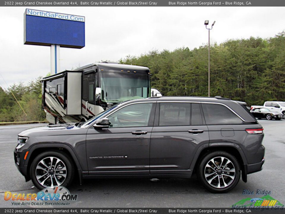 2022 Jeep Grand Cherokee Overland 4x4 Baltic Gray Metallic / Global Black/Steel Gray Photo #2