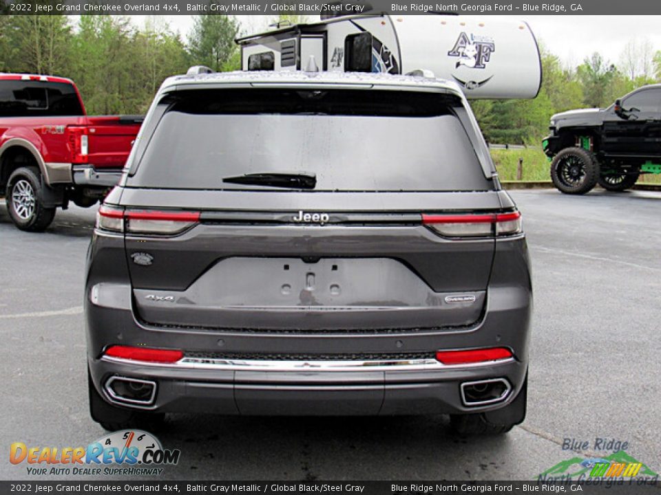 2022 Jeep Grand Cherokee Overland 4x4 Baltic Gray Metallic / Global Black/Steel Gray Photo #4