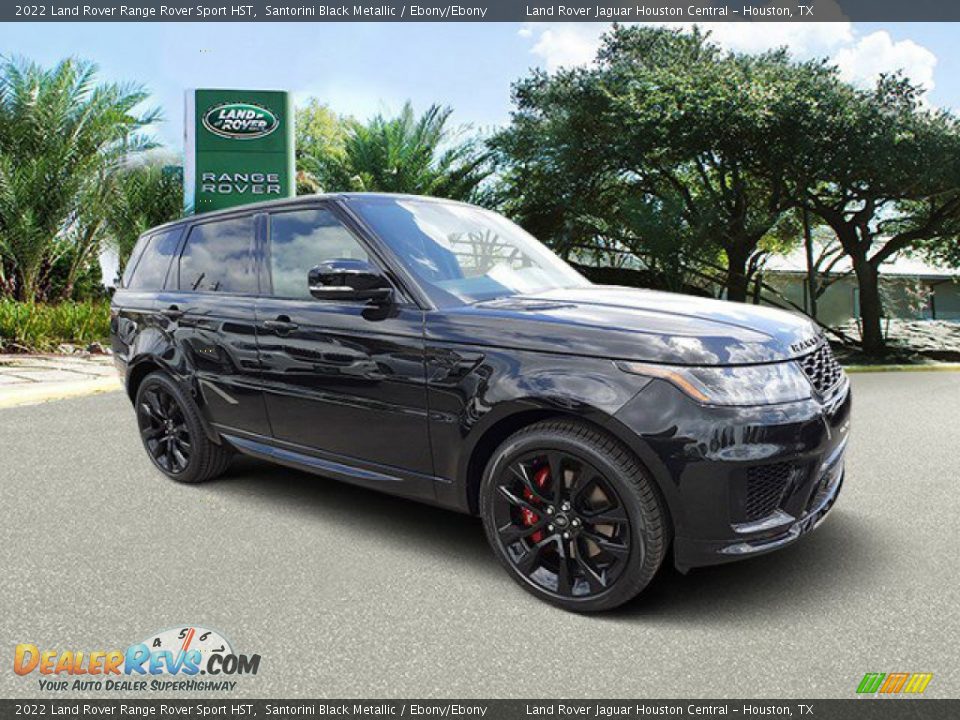 2022 Land Rover Range Rover Sport HST Santorini Black Metallic / Ebony/Ebony Photo #12