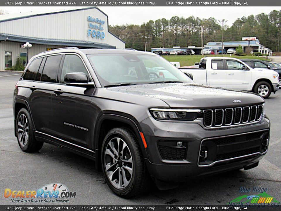 2022 Jeep Grand Cherokee Overland 4x4 Baltic Gray Metallic / Global Black/Steel Gray Photo #7