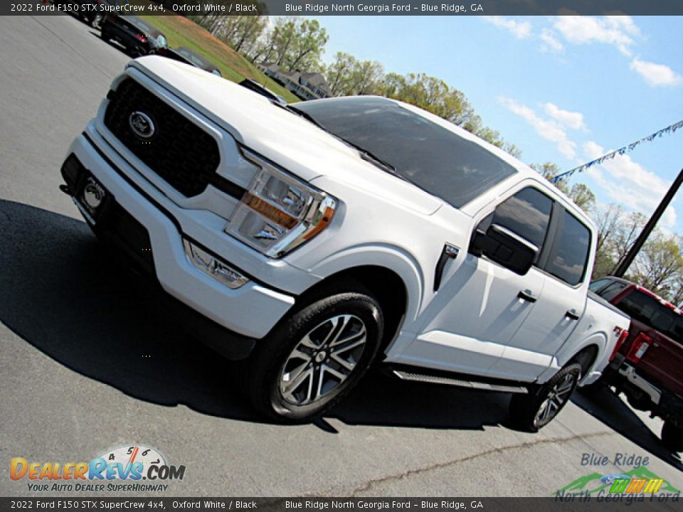 2022 Ford F150 STX SuperCrew 4x4 Oxford White / Black Photo #24