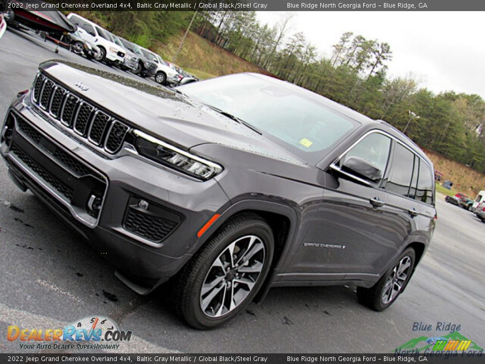 2022 Jeep Grand Cherokee Overland 4x4 Baltic Gray Metallic / Global Black/Steel Gray Photo #29