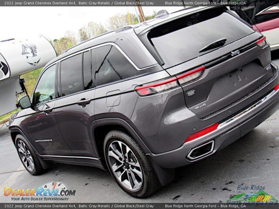 2022 Jeep Grand Cherokee Overland 4x4 Baltic Gray Metallic / Global Black/Steel Gray Photo #32