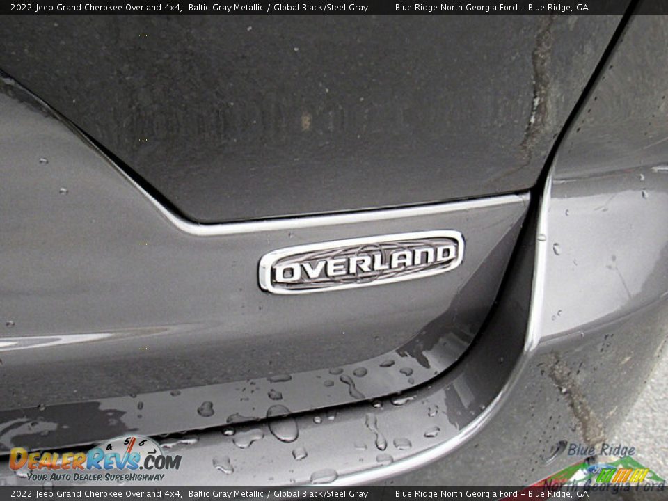 2022 Jeep Grand Cherokee Overland 4x4 Baltic Gray Metallic / Global Black/Steel Gray Photo #34