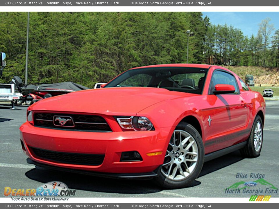 2012 Ford Mustang V6 Premium Coupe Race Red / Charcoal Black Photo #1