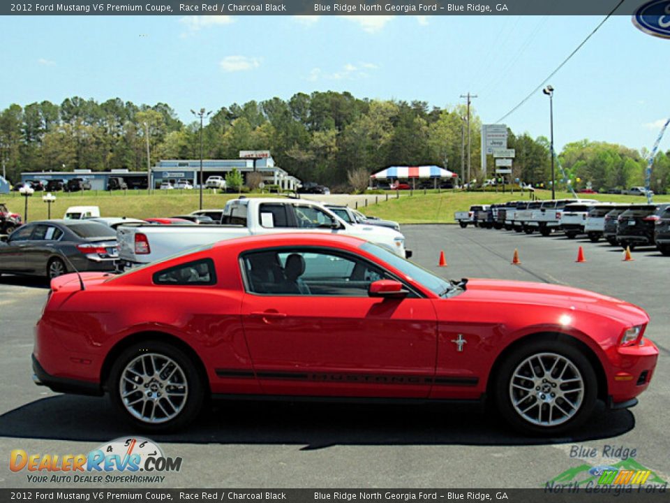 2012 Ford Mustang V6 Premium Coupe Race Red / Charcoal Black Photo #6