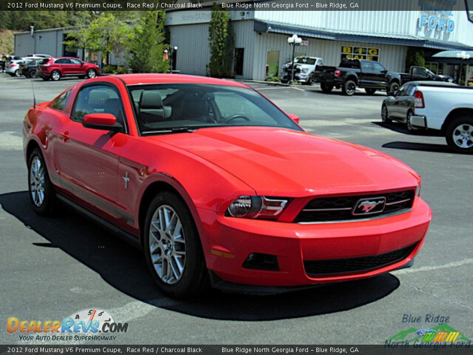 2012 Ford Mustang V6 Premium Coupe Race Red / Charcoal Black Photo #7