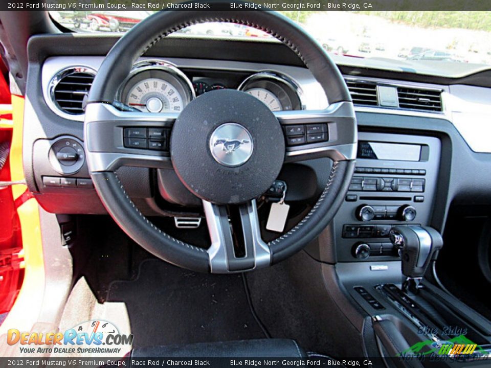 2012 Ford Mustang V6 Premium Coupe Race Red / Charcoal Black Photo #14