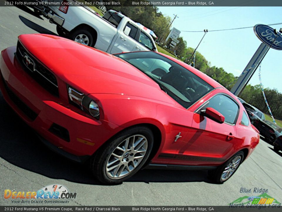 2012 Ford Mustang V6 Premium Coupe Race Red / Charcoal Black Photo #22