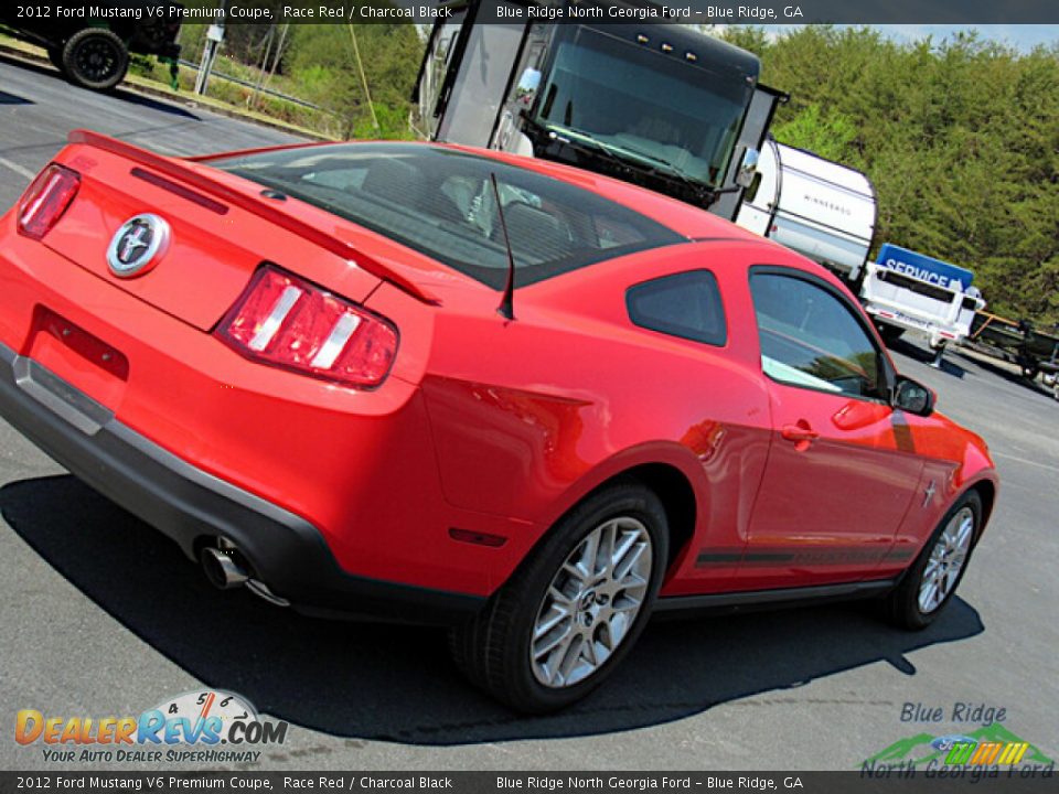 2012 Ford Mustang V6 Premium Coupe Race Red / Charcoal Black Photo #24