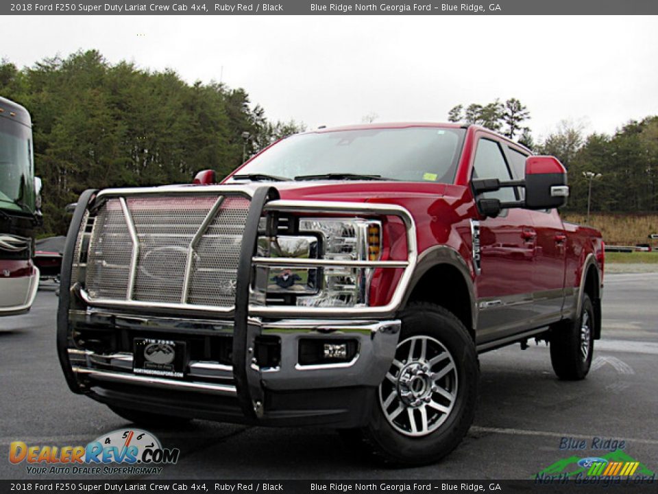 2018 Ford F250 Super Duty Lariat Crew Cab 4x4 Ruby Red / Black Photo #1