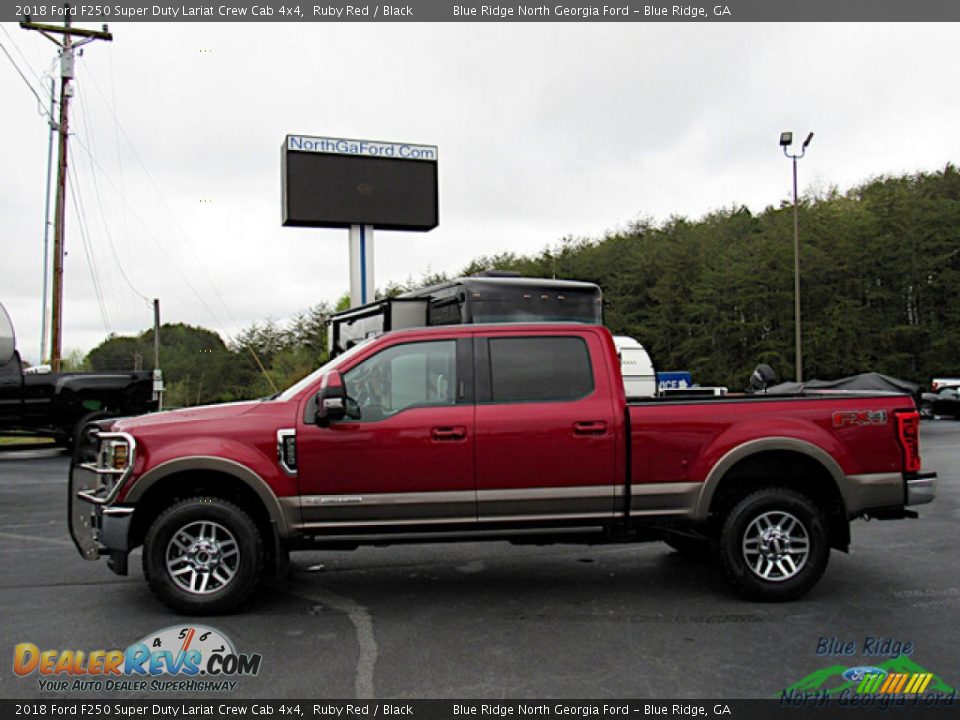 2018 Ford F250 Super Duty Lariat Crew Cab 4x4 Ruby Red / Black Photo #2