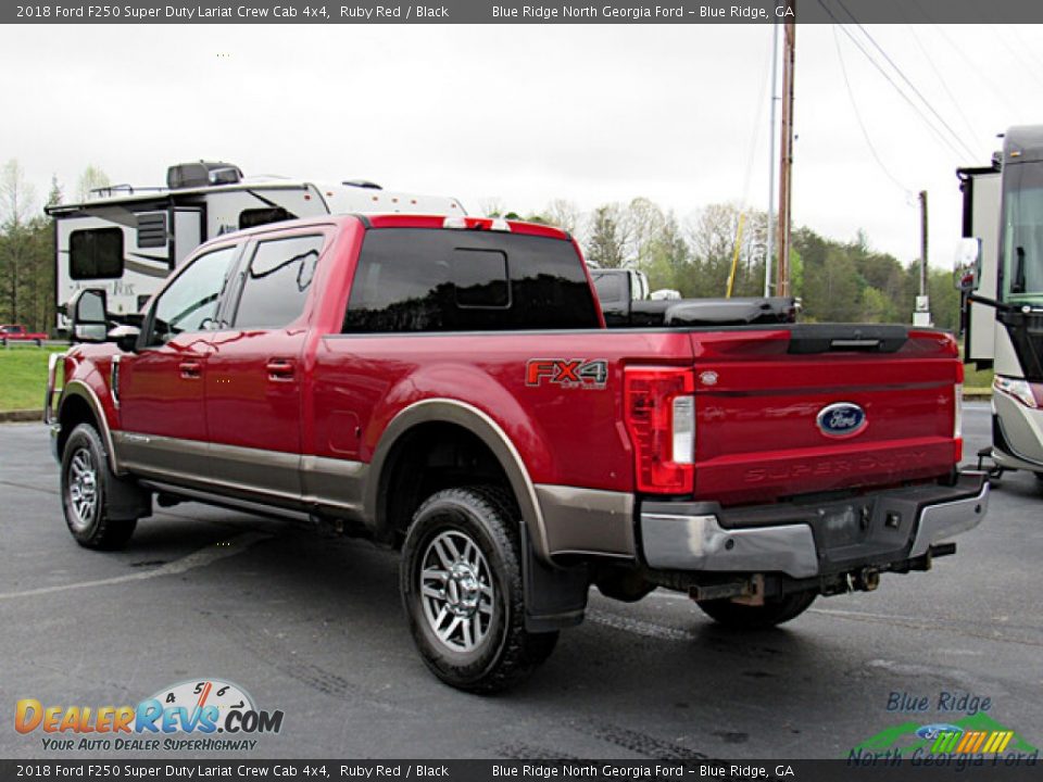 2018 Ford F250 Super Duty Lariat Crew Cab 4x4 Ruby Red / Black Photo #3