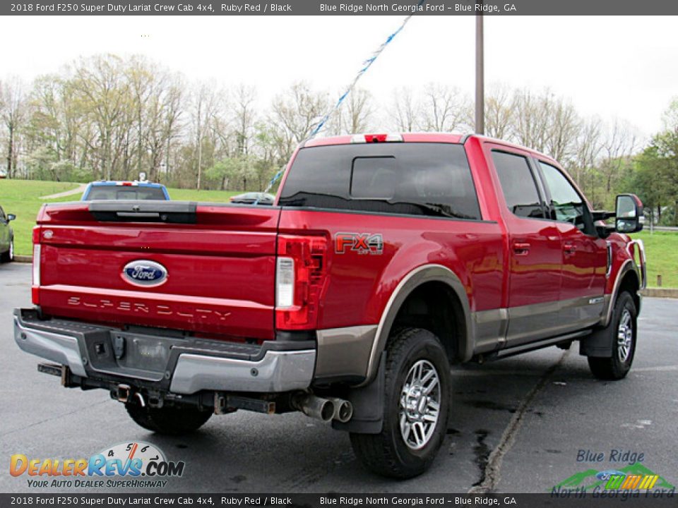 2018 Ford F250 Super Duty Lariat Crew Cab 4x4 Ruby Red / Black Photo #5