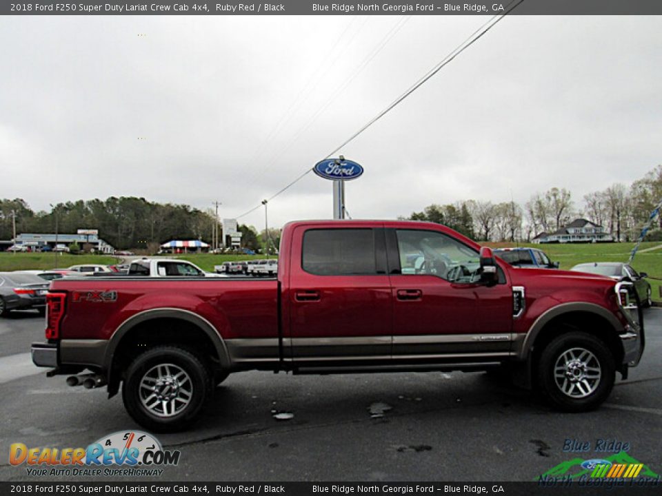 2018 Ford F250 Super Duty Lariat Crew Cab 4x4 Ruby Red / Black Photo #6