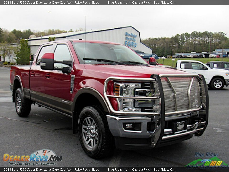 2018 Ford F250 Super Duty Lariat Crew Cab 4x4 Ruby Red / Black Photo #7