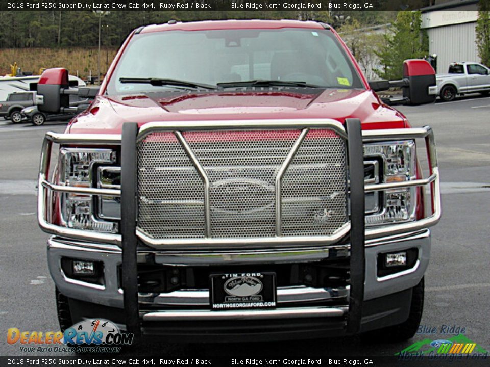 2018 Ford F250 Super Duty Lariat Crew Cab 4x4 Ruby Red / Black Photo #8