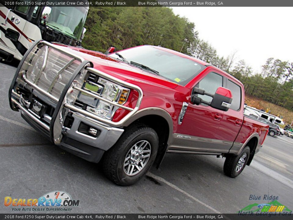 2018 Ford F250 Super Duty Lariat Crew Cab 4x4 Ruby Red / Black Photo #30