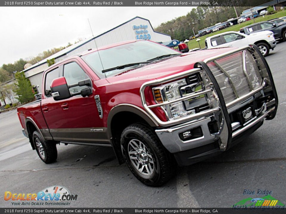 2018 Ford F250 Super Duty Lariat Crew Cab 4x4 Ruby Red / Black Photo #31