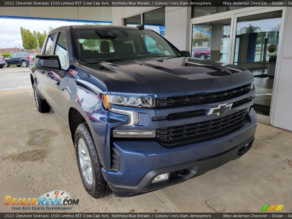 2022 Chevrolet Silverado 1500 Limited RST Crew Cab 4x4 Northsky Blue Metallic / Gideon/­Very Dark Atmosphere Photo #2