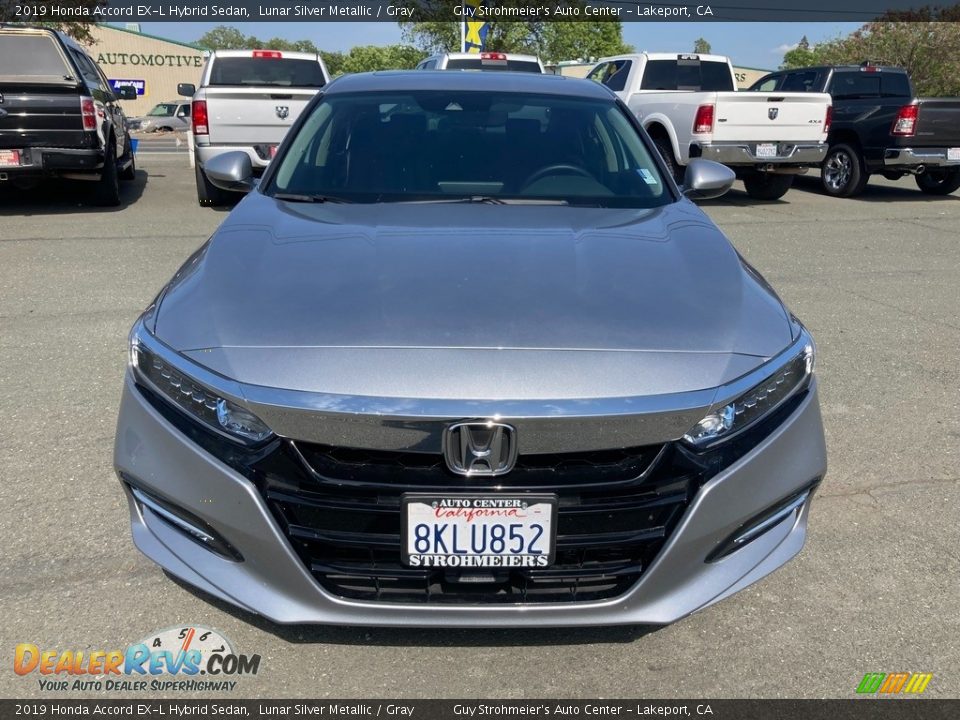 2019 Honda Accord EX-L Hybrid Sedan Lunar Silver Metallic / Gray Photo #2