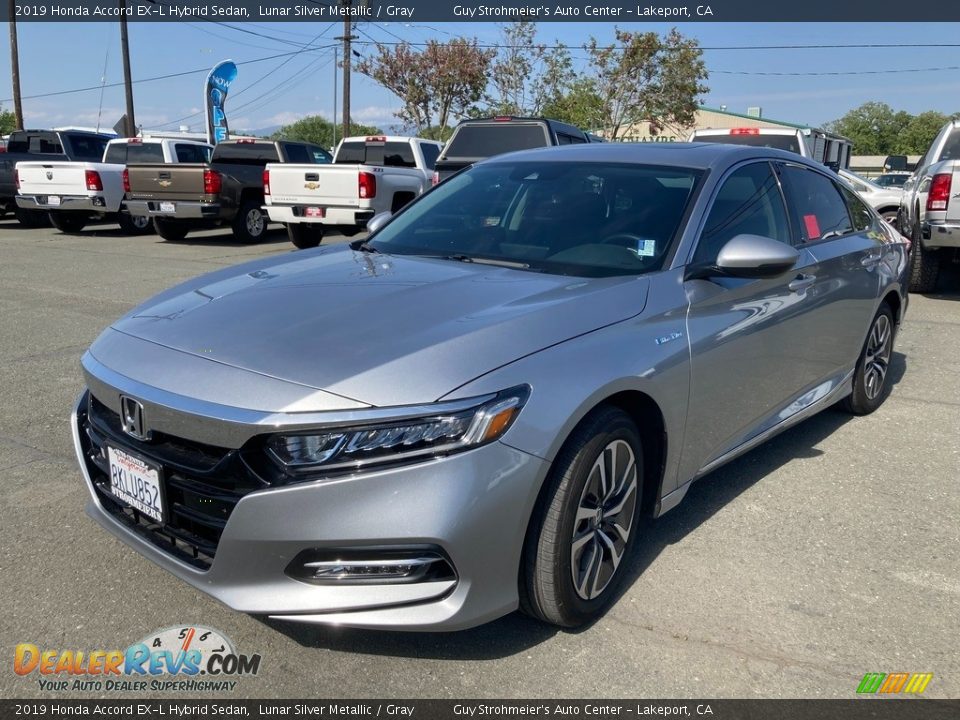 2019 Honda Accord EX-L Hybrid Sedan Lunar Silver Metallic / Gray Photo #3