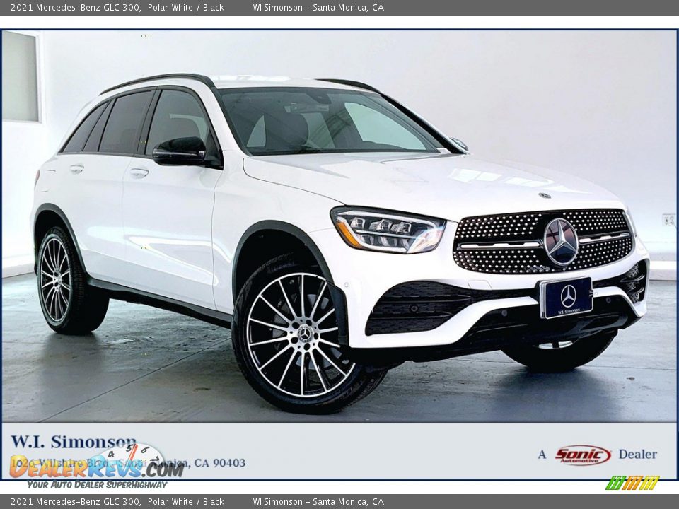 2021 Mercedes-Benz GLC 300 Polar White / Black Photo #1
