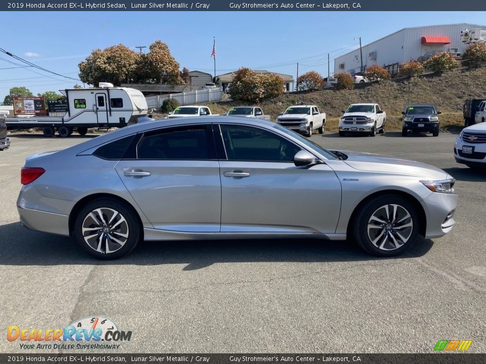 2019 Honda Accord EX-L Hybrid Sedan Lunar Silver Metallic / Gray Photo #4