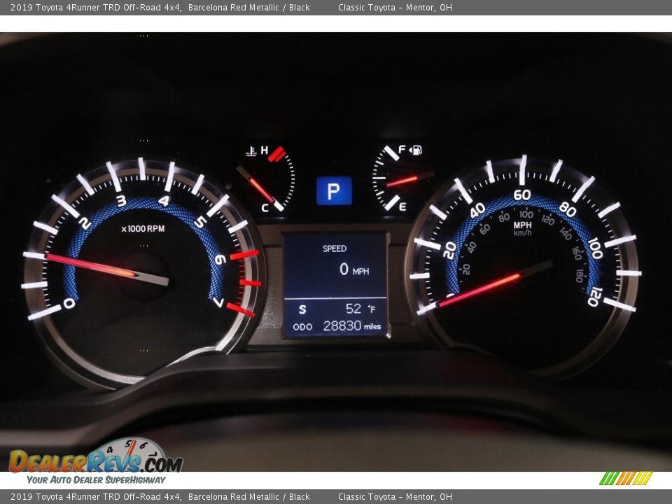 2019 Toyota 4Runner TRD Off-Road 4x4 Barcelona Red Metallic / Black Photo #8