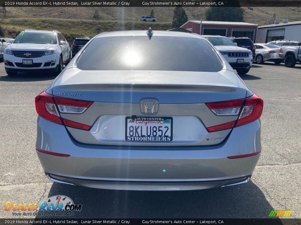 2019 Honda Accord EX-L Hybrid Sedan Lunar Silver Metallic / Gray Photo #6