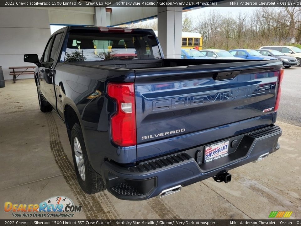 2022 Chevrolet Silverado 1500 Limited RST Crew Cab 4x4 Northsky Blue Metallic / Gideon/­Very Dark Atmosphere Photo #7