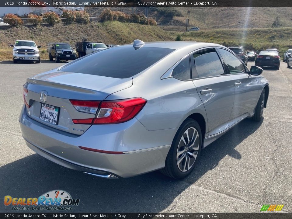 2019 Honda Accord EX-L Hybrid Sedan Lunar Silver Metallic / Gray Photo #7