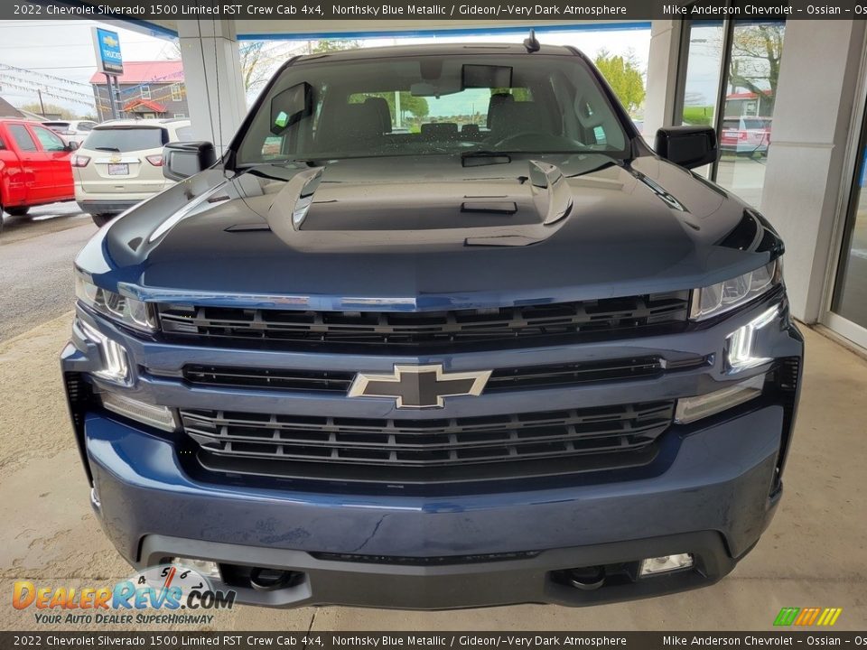 2022 Chevrolet Silverado 1500 Limited RST Crew Cab 4x4 Northsky Blue Metallic / Gideon/­Very Dark Atmosphere Photo #9