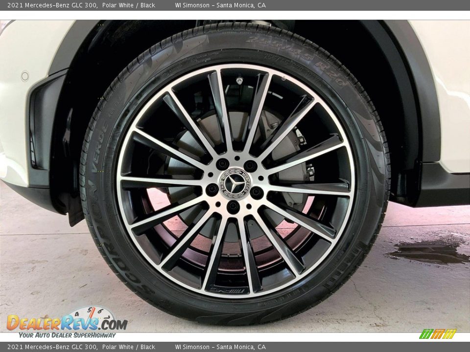 2021 Mercedes-Benz GLC 300 Polar White / Black Photo #8