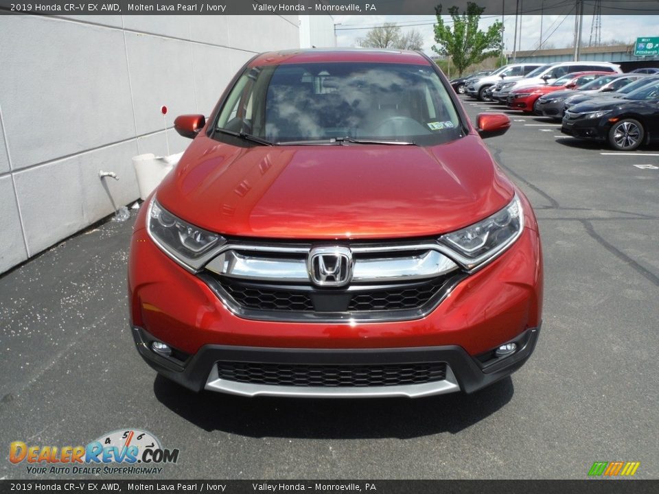 2019 Honda CR-V EX AWD Molten Lava Pearl / Ivory Photo #5
