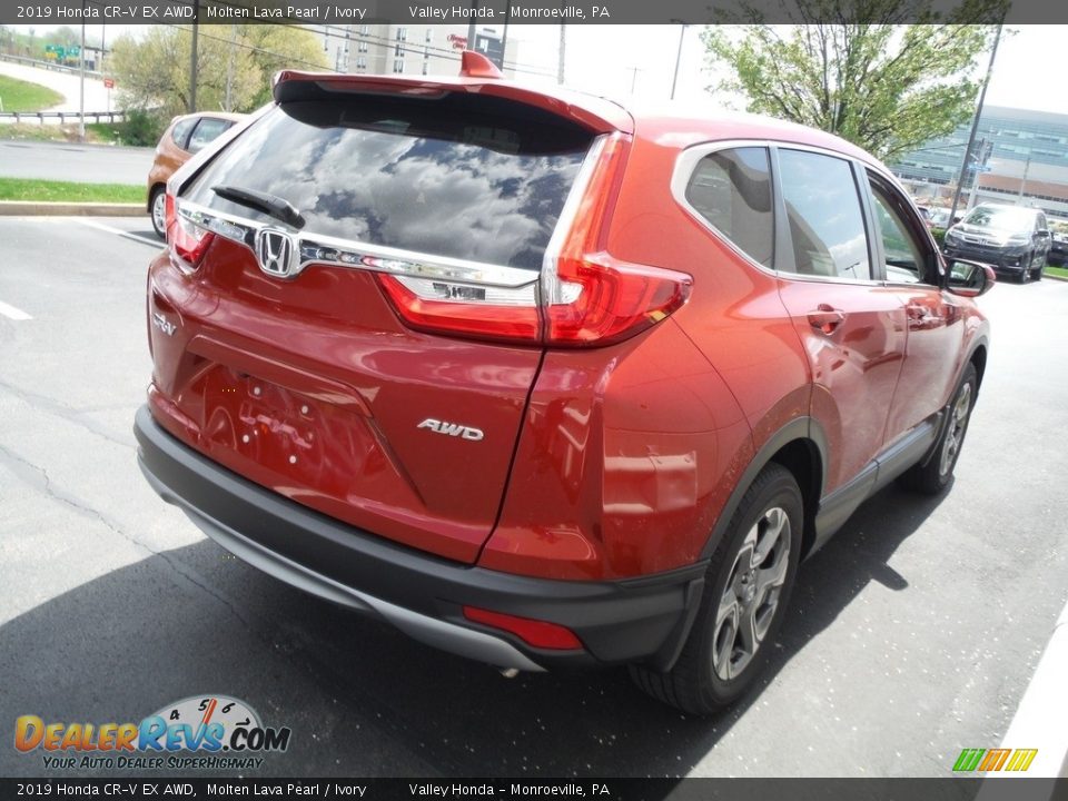 2019 Honda CR-V EX AWD Molten Lava Pearl / Ivory Photo #7
