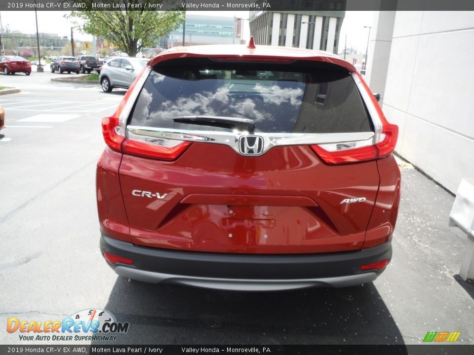 2019 Honda CR-V EX AWD Molten Lava Pearl / Ivory Photo #8