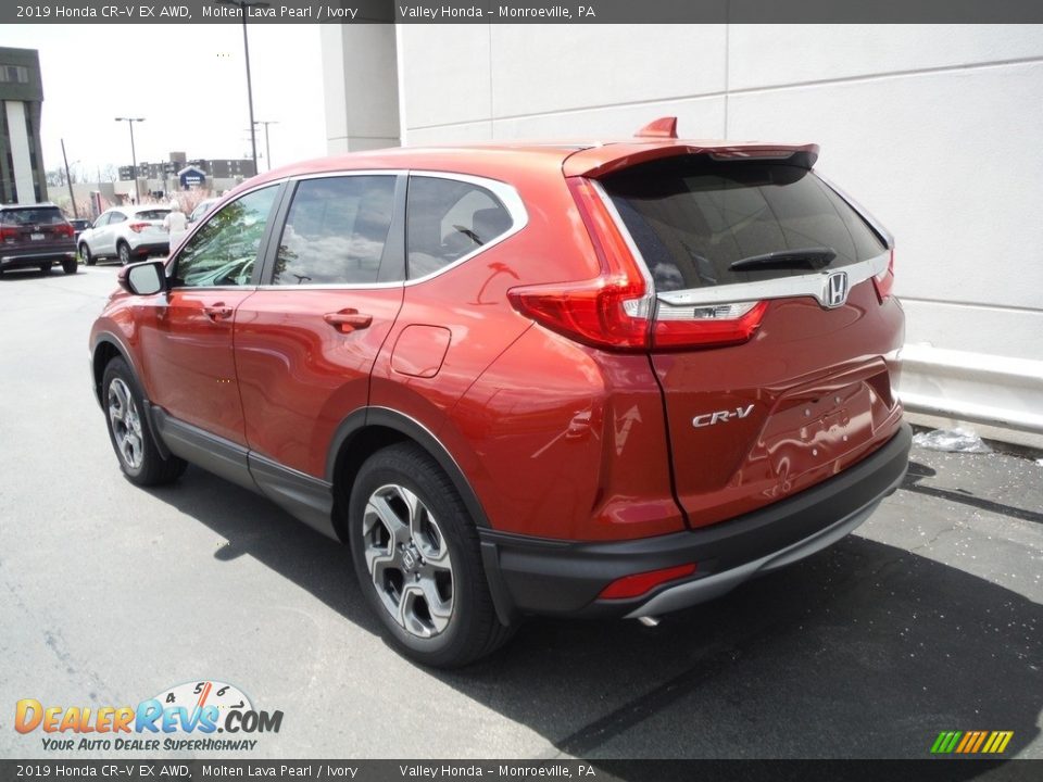 2019 Honda CR-V EX AWD Molten Lava Pearl / Ivory Photo #10