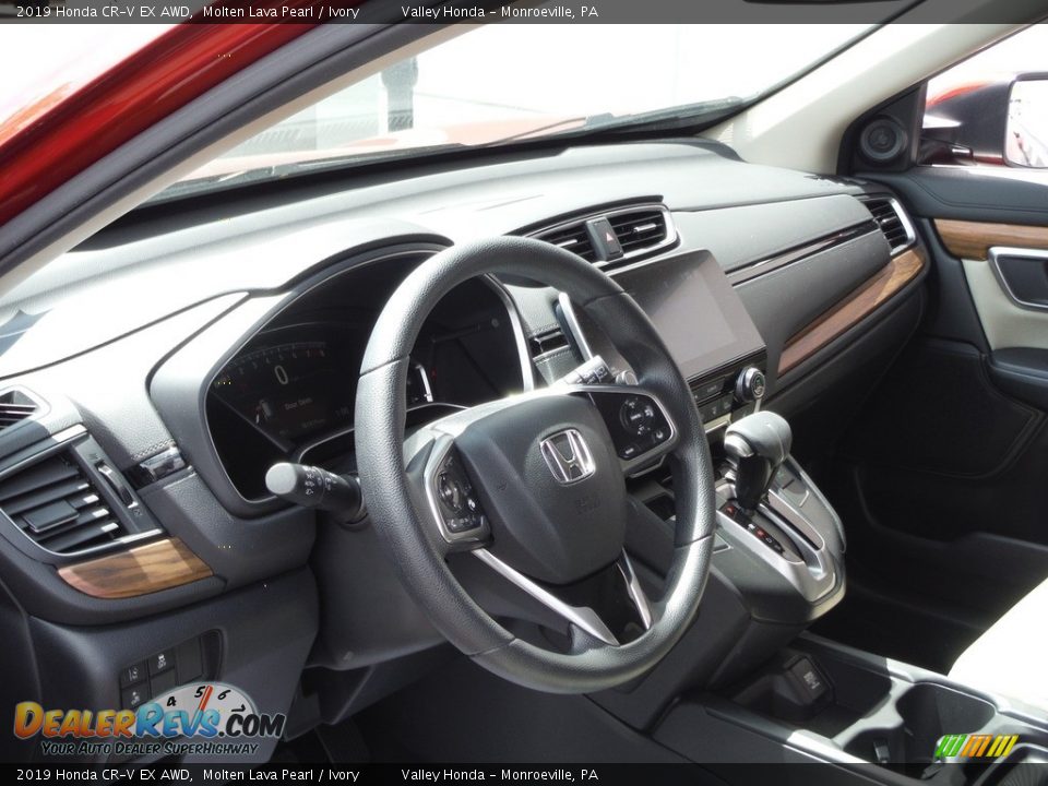 2019 Honda CR-V EX AWD Molten Lava Pearl / Ivory Photo #12