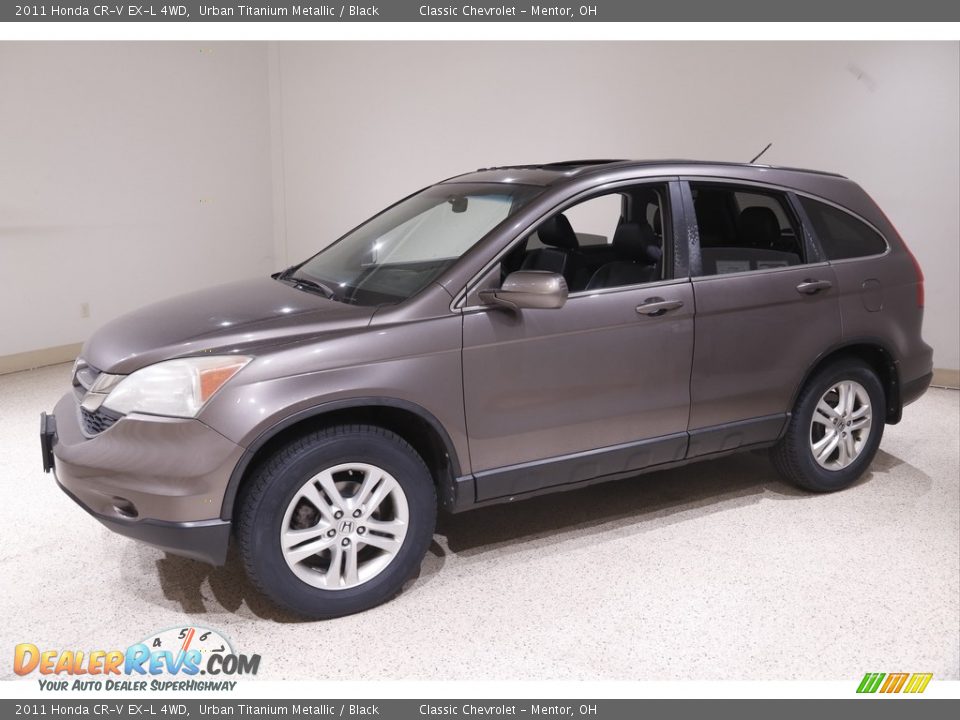 2011 Honda CR-V EX-L 4WD Urban Titanium Metallic / Black Photo #3